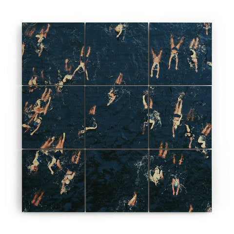 Sebastian Hilgetag Swim swim Wood Wall Mural