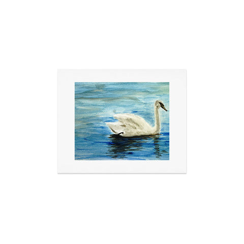 Seleneli_art swan I Art Print