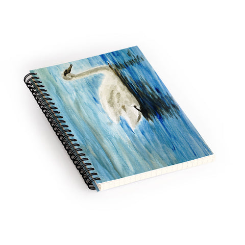 Seleneli_art swan I Spiral Notebook