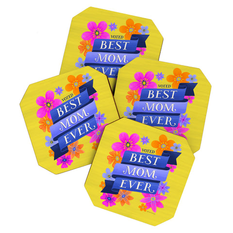 Seta Zakian Best Mom Ever Coaster Set