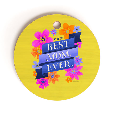 Seta Zakian Best Mom Ever Cutting Board Round