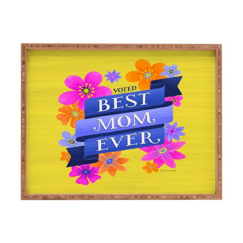 Seta Zakian Best Mom Ever Rectangular Tray