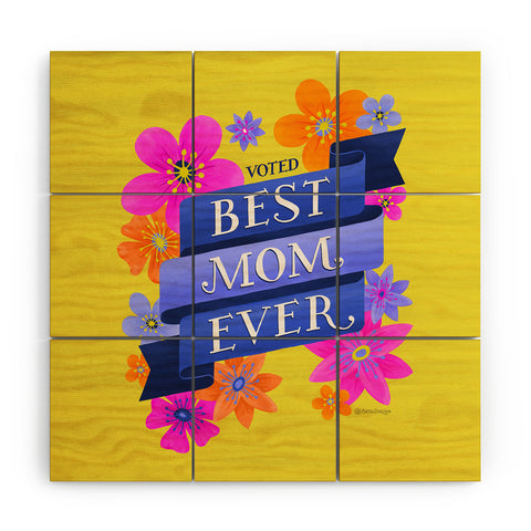 Seta Zakian Best Mom Ever Wood Wall Mural