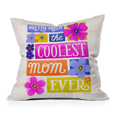 Seta Zakian Coolest Mom Ever Throw Pillow