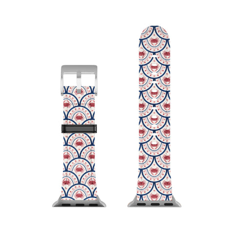 Seta Zakian Crab Scallop pattern Apple Watch Band