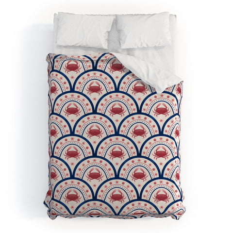 Seta Zakian Crab Scallop pattern Duvet Cover