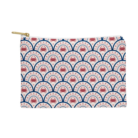 Seta Zakian Crab Scallop pattern Pouch