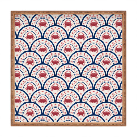 Seta Zakian Crab Scallop pattern Square Tray