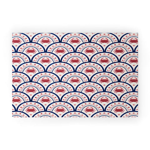 Seta Zakian Crab Scallop pattern Welcome Mat