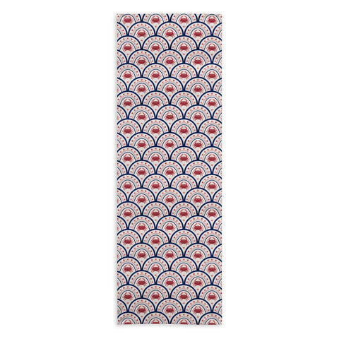 Seta Zakian Crab Scallop pattern Yoga Towel