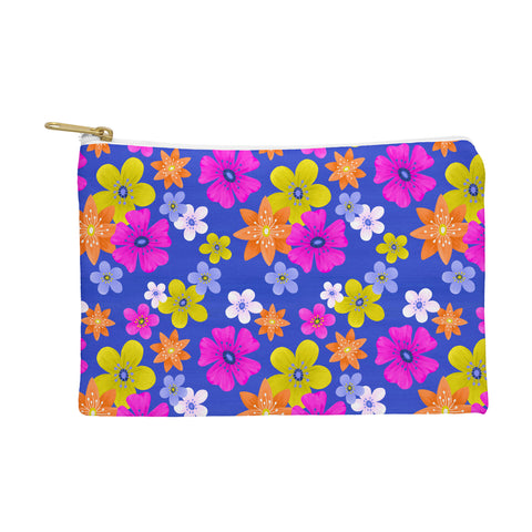 Seta Zakian Floral blue pattern Pouch