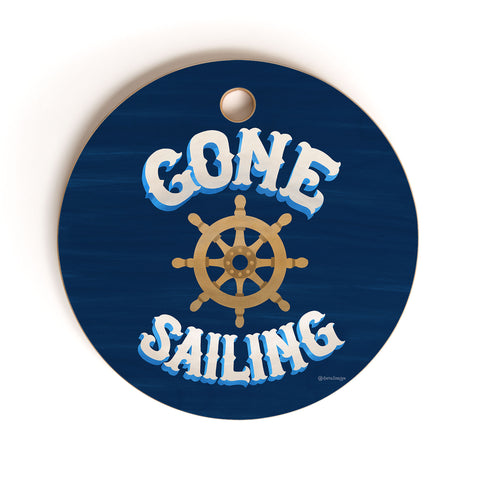 Seta Zakian Gone Sailing Cutting Board Round