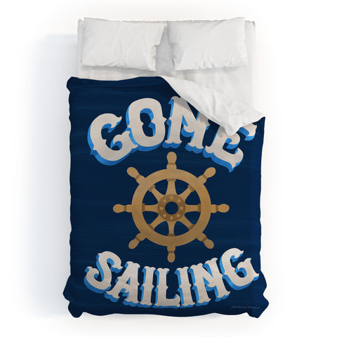 Seta Zakian Gone Sailing Duvet Cover