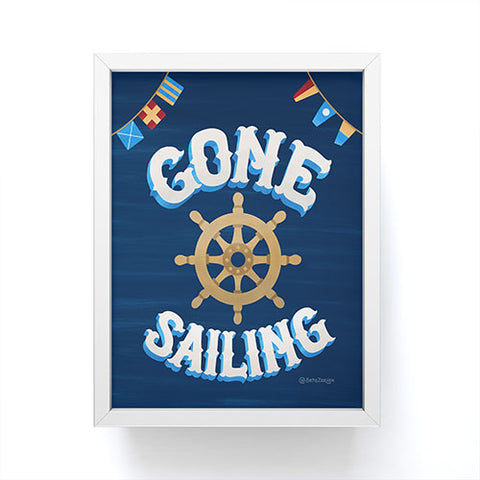 Seta Zakian Gone Sailing Framed Mini Art Print