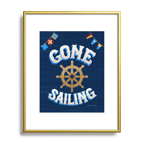 Seta Zakian Gone Sailing Metal Framed Art Print