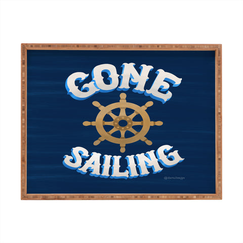 Seta Zakian Gone Sailing Rectangular Tray