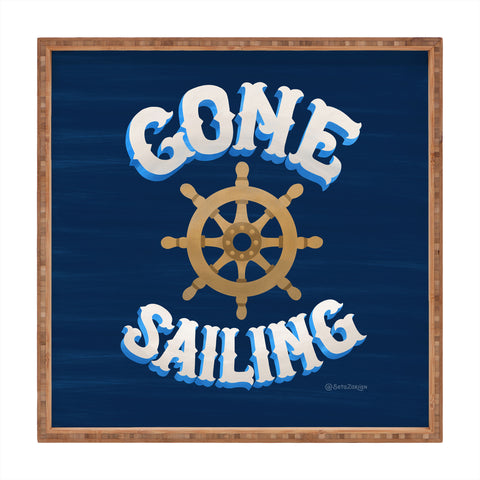 Seta Zakian Gone Sailing Square Tray