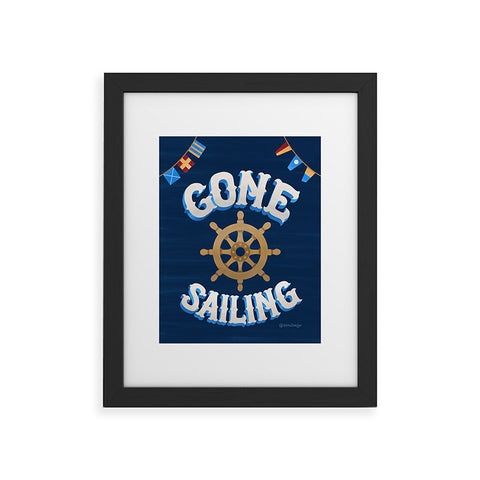 Seta Zakian Gone Sailing Framed Art Print