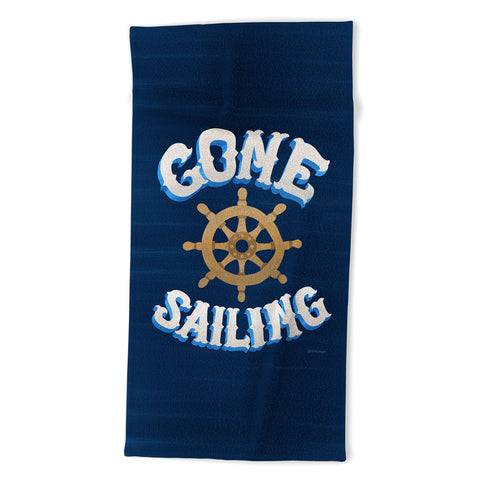 Seta Zakian Gone Sailing Beach Towel
