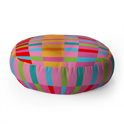 Seta Zakian Stripe Hype Joy Floor Pillow Round