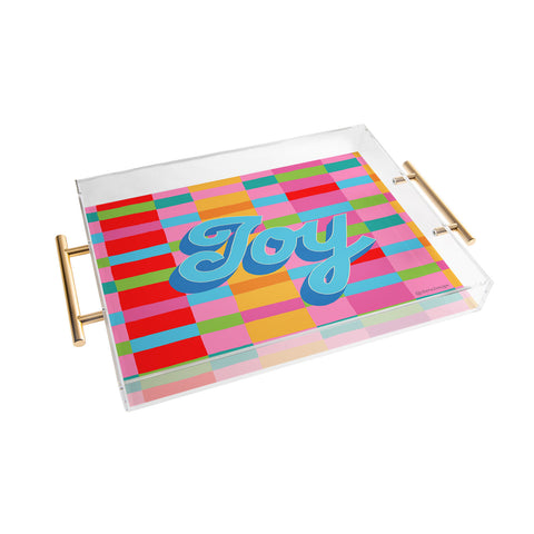 Seta Zakian Stripe Hype Joy Acrylic Tray