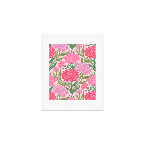 Sewzinski Carnations in Pink Art Print