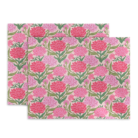 Sewzinski Carnations in Pink Placemat