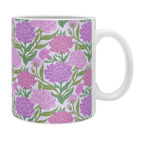 Sewzinski Carnations in Purple Coffee Mug