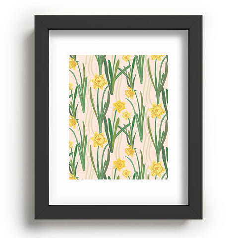 Sewzinski Daffodils Pattern Recessed Framing Rectangle