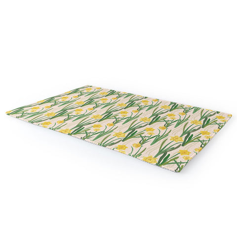 Sewzinski Daffodils Pattern Area Rug