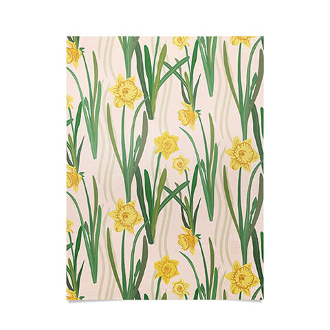 Sewzinski Daffodils Pattern Poster