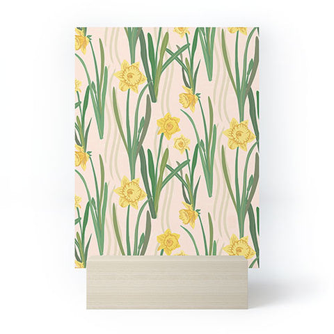 Sewzinski Daffodils Pattern Mini Art Print