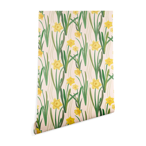 Sewzinski Daffodils Pattern Wallpaper