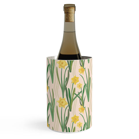 Sewzinski Daffodils Pattern Wine Chiller