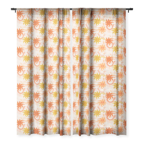 Sewzinski Follow the Sunshine Sheer Window Curtain