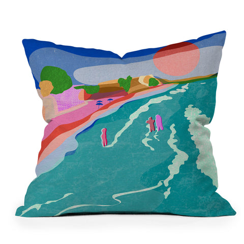 Sewzinski New Shoreline Outdoor Throw Pillow