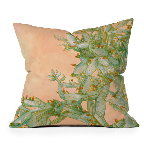 Sewzinski Opuntia Outdoor Throw Pillow