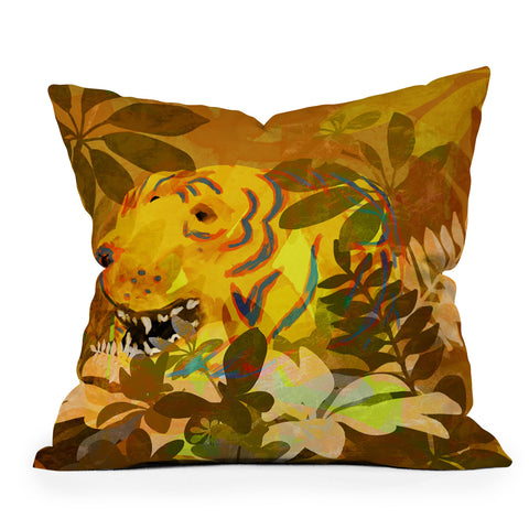 Sewzinski Phantom Tiger Outdoor Throw Pillow