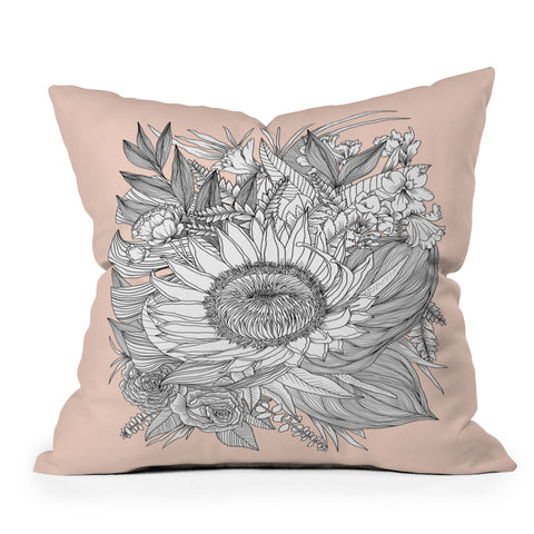Sewzinski Protea Bouquet Outdoor Throw Pillow