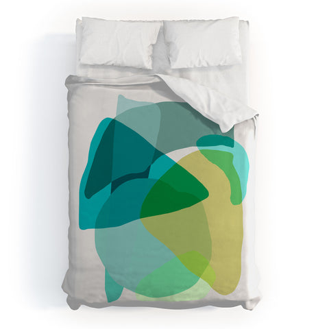Sewzinski Shapes and Layers 17 Duvet Cover