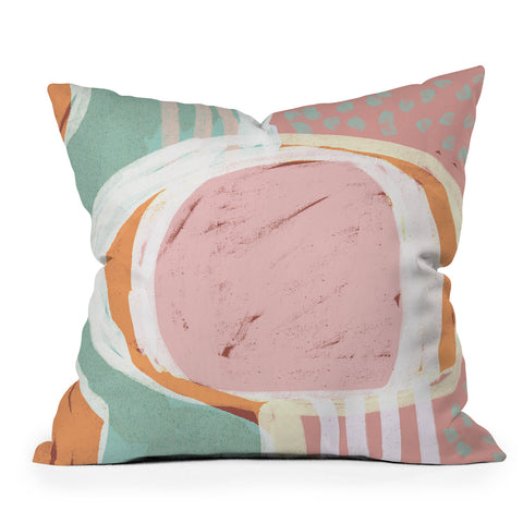Sewzinski Shapes and Layers 50 Outdoor Throw Pillow