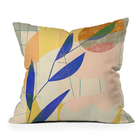 Sewzinski Shapes and Layers 9 Outdoor Throw Pillow