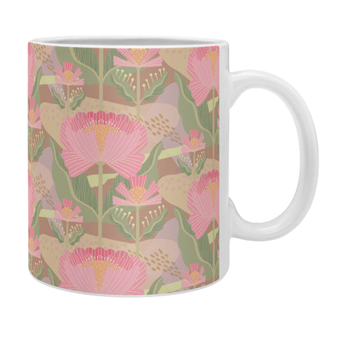 Sewzinski Water Lilies Pattern Pink Coffee Mug