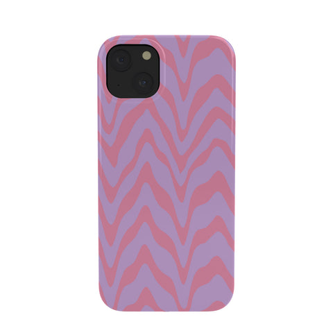 Sewzinski Wavy Lines Pink Purple Phone Case