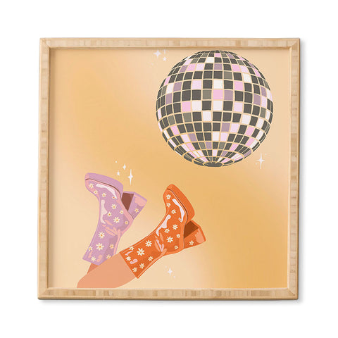 shanasart 70s Disco Print Framed Wall Art