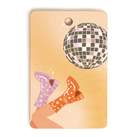 shanasart 70s Disco Print Cutting Board Rectangle