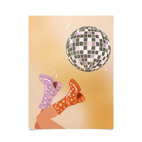 shanasart 70s Disco Print Poster