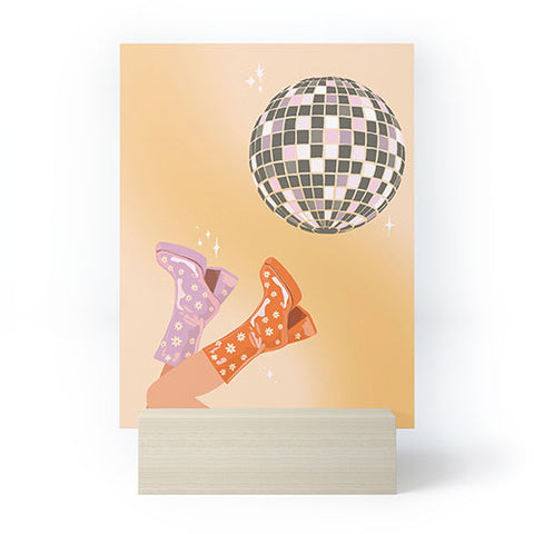 shanasart 70s Disco Print Mini Art Print