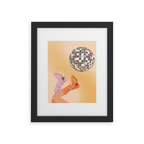shanasart 70s Disco Print Framed Art Print