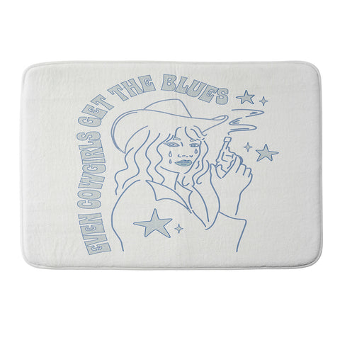 shanasart Even Cowgirls Get the Blues Memory Foam Bath Mat